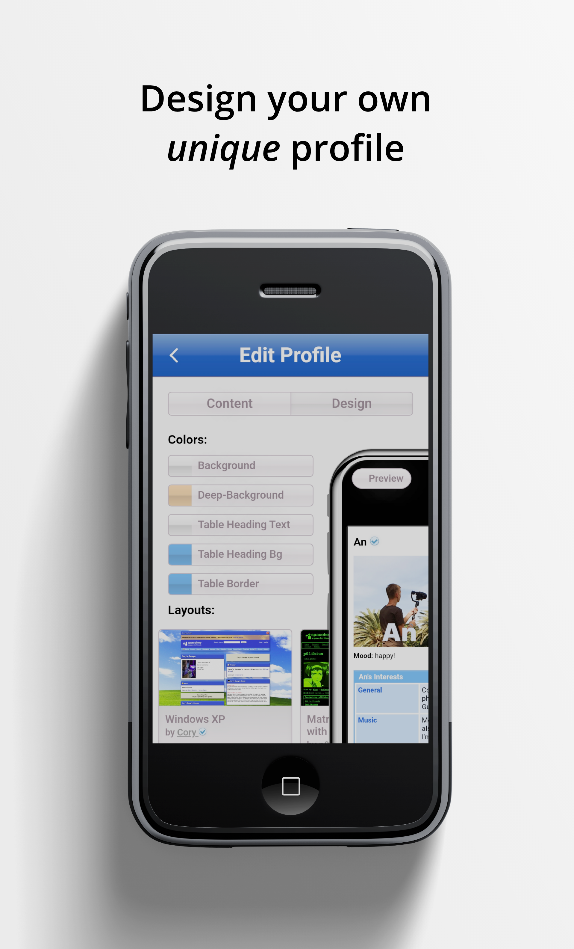 Spacehey mobile media 3