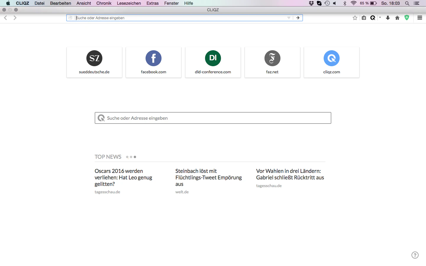 Cliqz for Firefox 1.0
