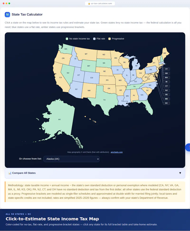 US Tax Calculator 2026 screenshot 6