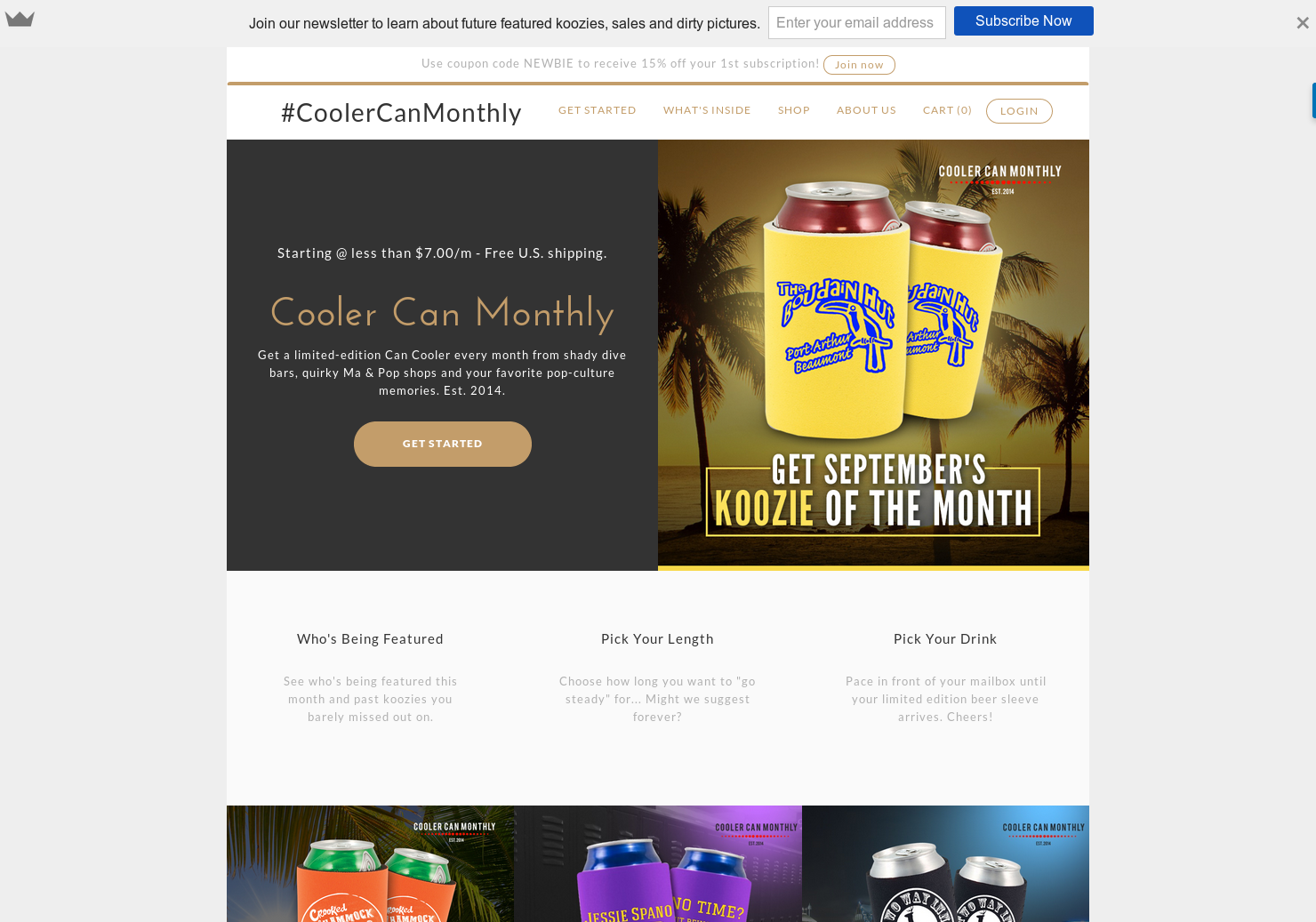 Cooler Can Monthly