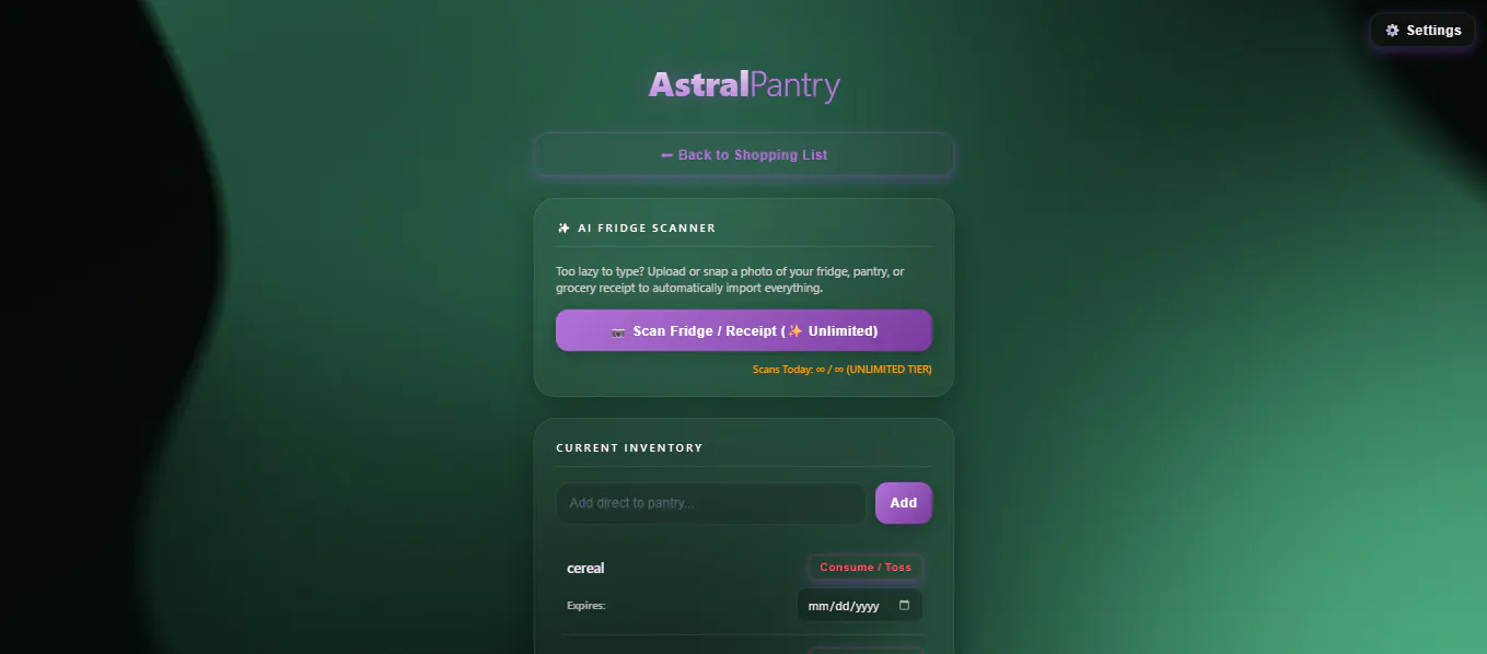 Astrallist screenshot 2
