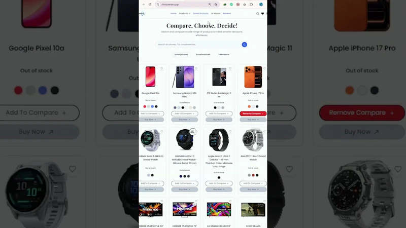 ChoiceWise screenshot 1 (video preview)