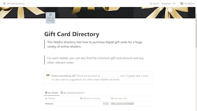 Gift Card Directory gallery image