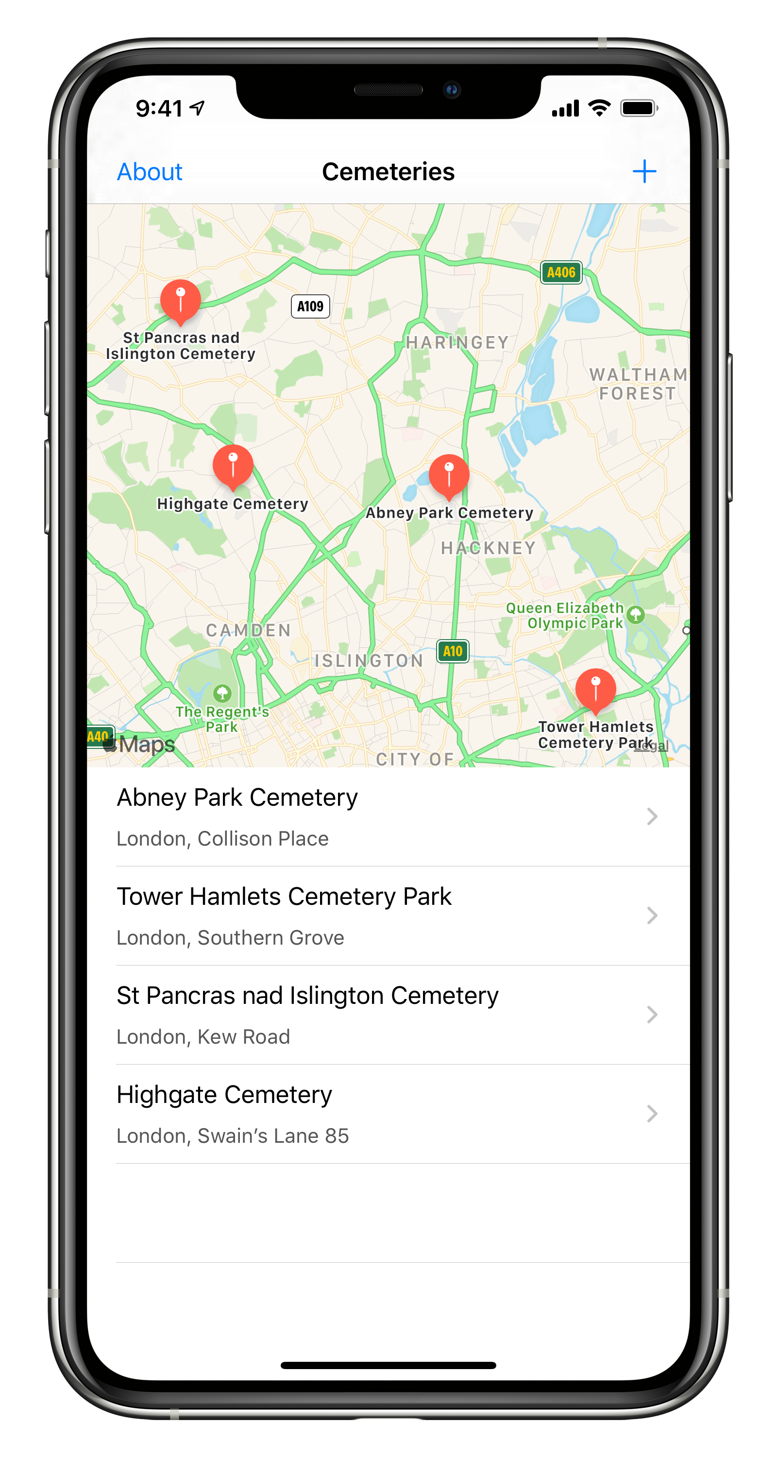 Family Graves Map gallery image