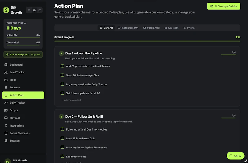 Silk Growth — The CRM for outreach screenshot 2