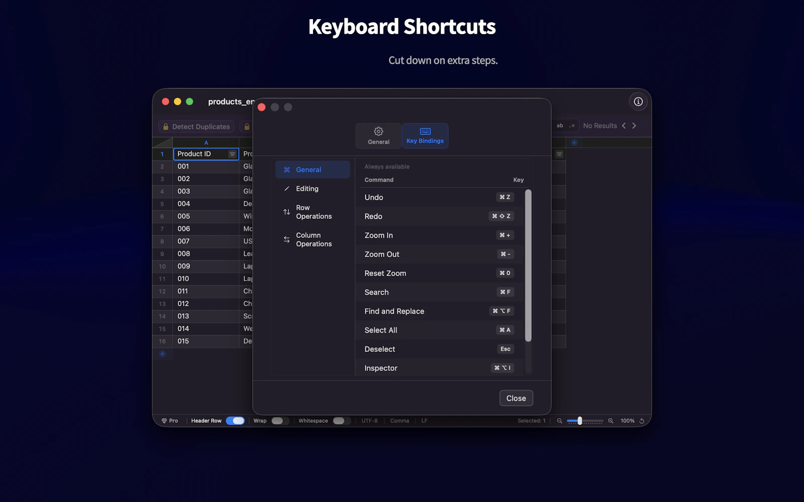 GlassCSV screenshot 6