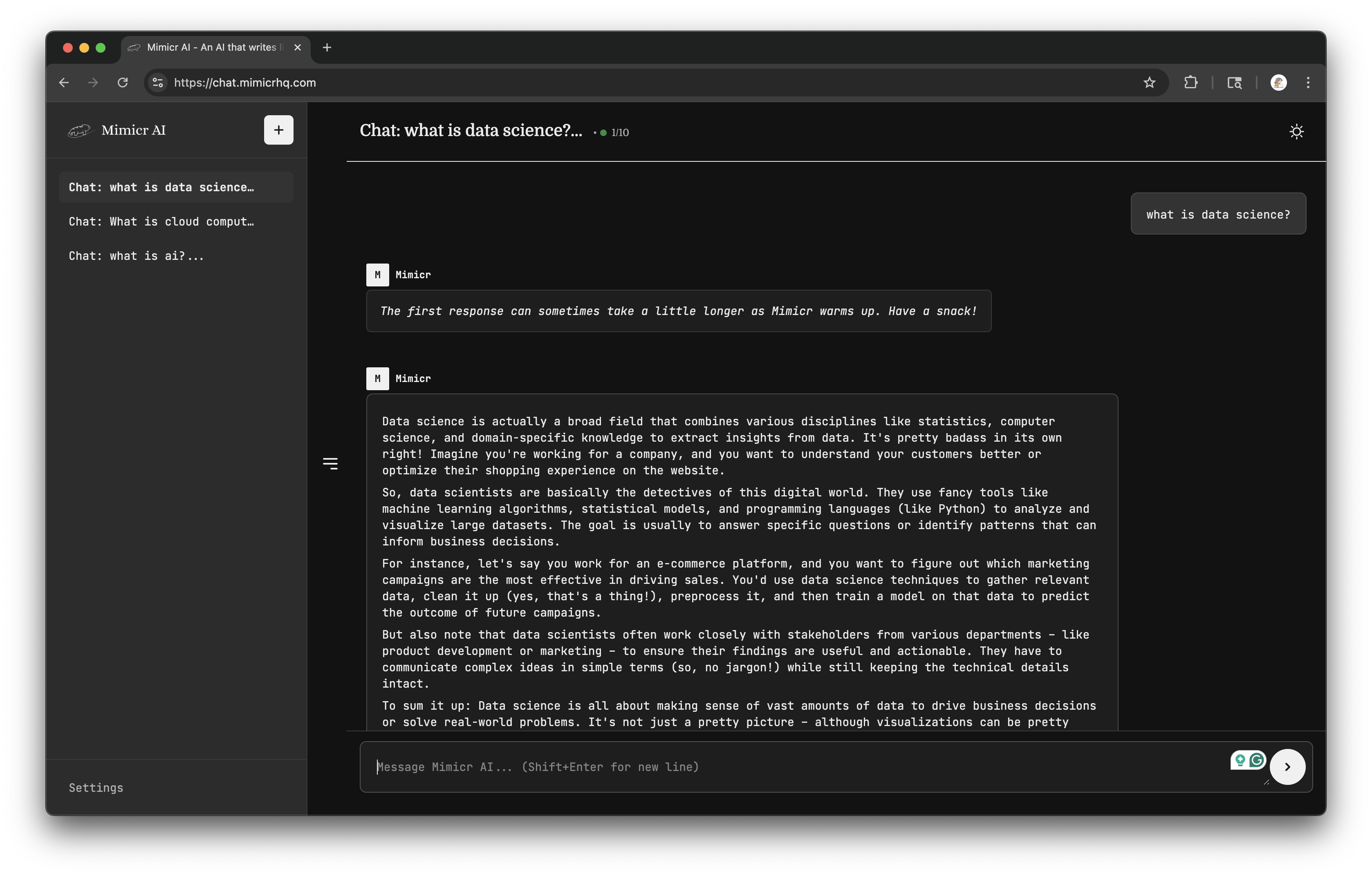 MIMICR AI - 당신처럼 쓰는 AI.항상.인간. 미디어 2