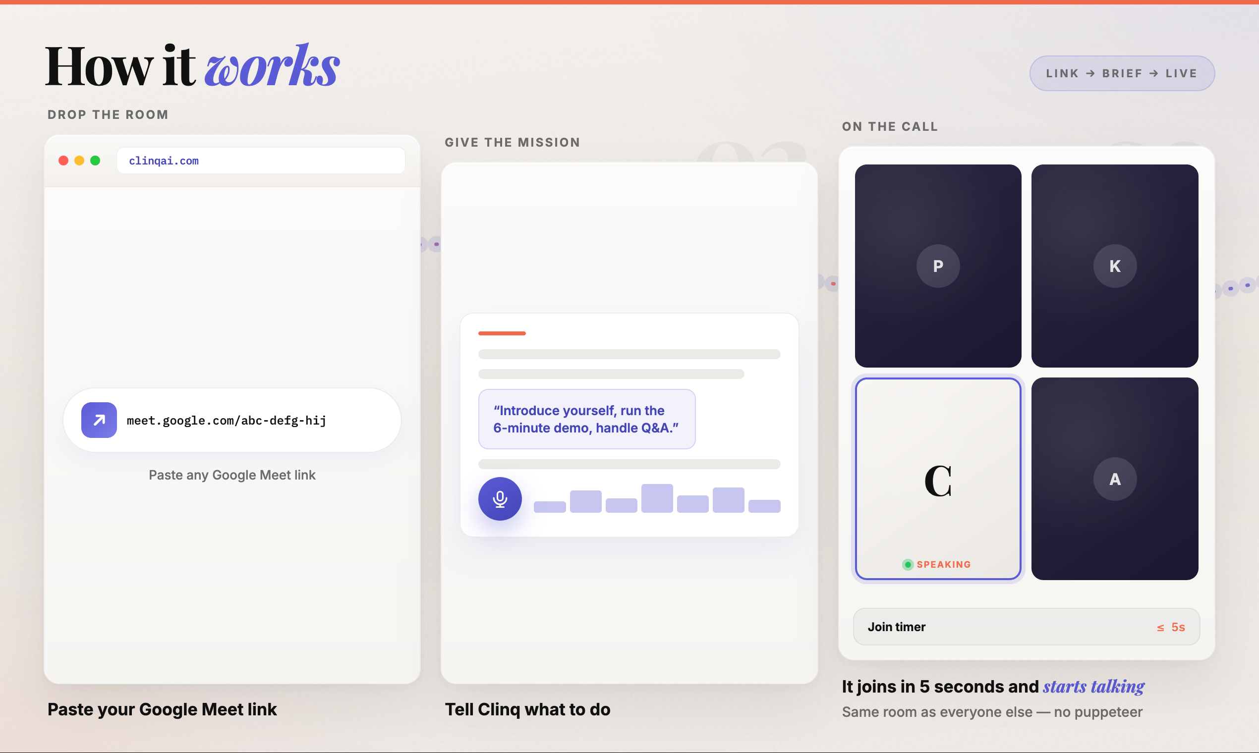 Clinq: Meeting Agent gallery image