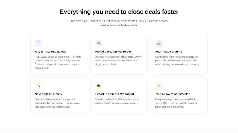  VendorSafe screenshot 2