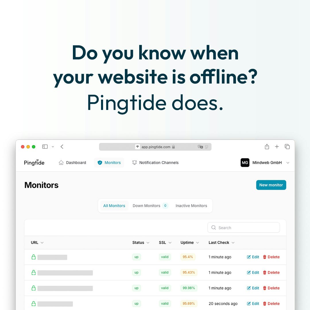 Ping - Ücretsiz web sitesi ve SSL izleme medya 1