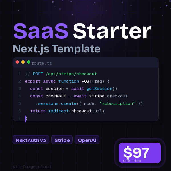 SaaS Starter - Product Hunt launch logo and brand identity