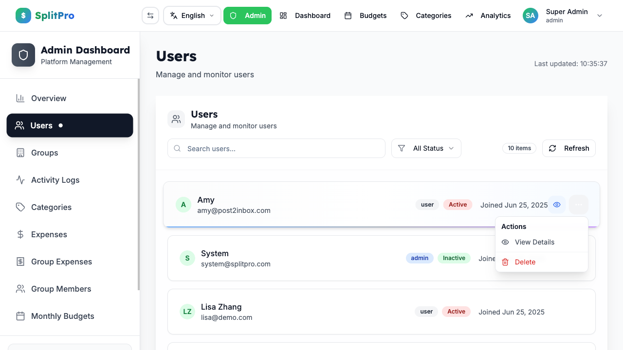 SplitPro - Complete Expense Management gallery image