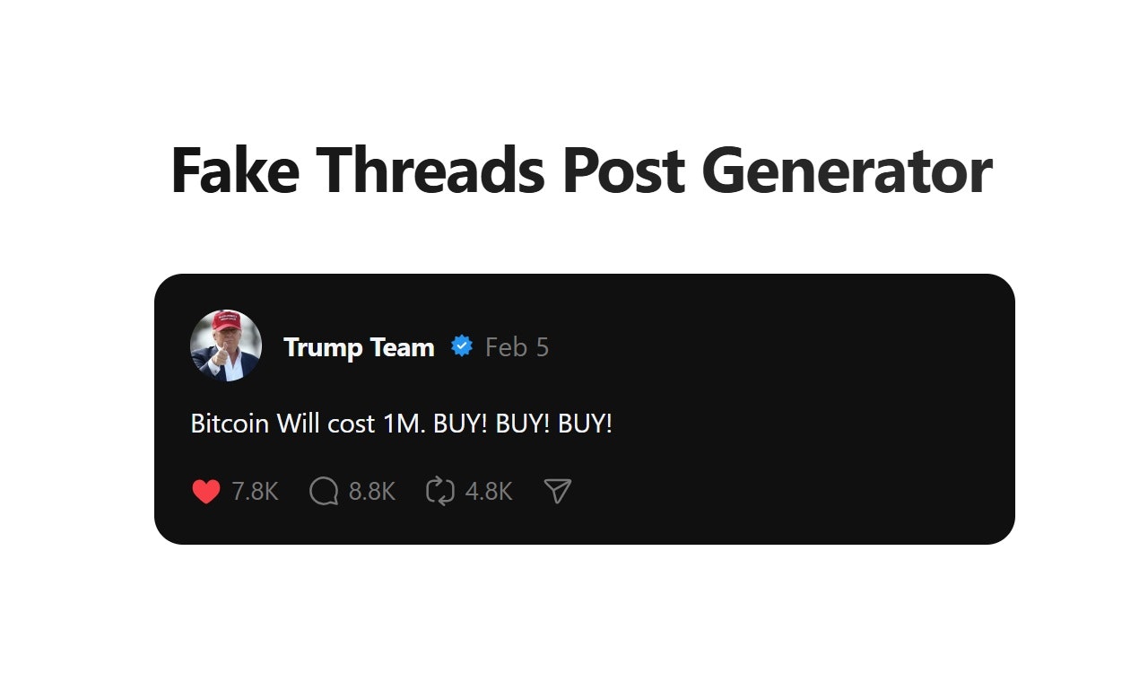 Fake Threads Post Generator PostCopilot  gallery image