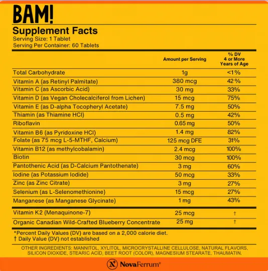 NovaFerrum BAM Chewable Multivitamin gallery image