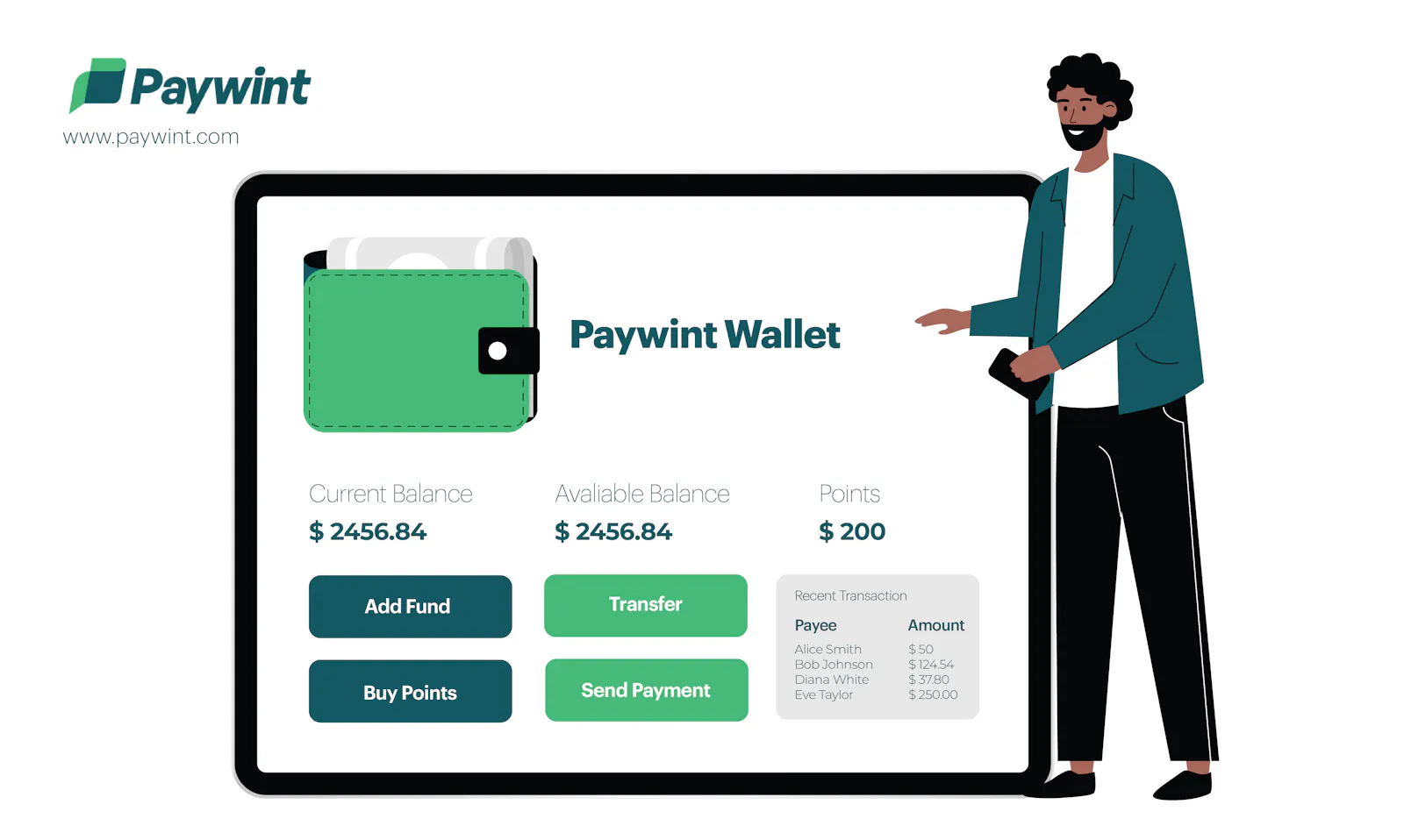 Paywint Digital Wallet screenshot 1