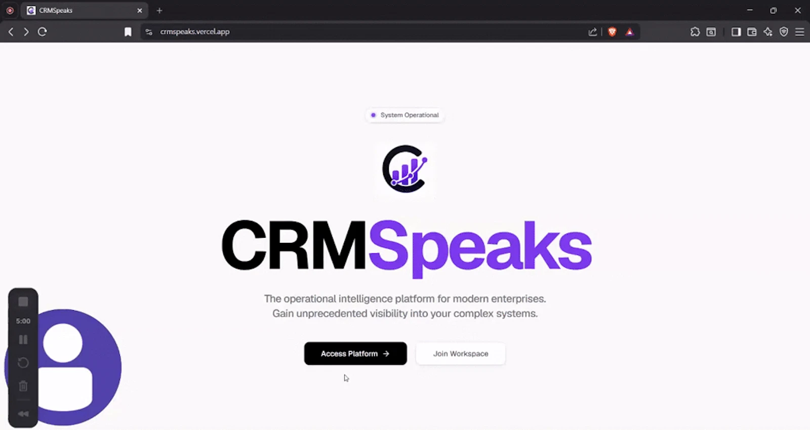 CRMSpeaks screenshot 1 (video preview)