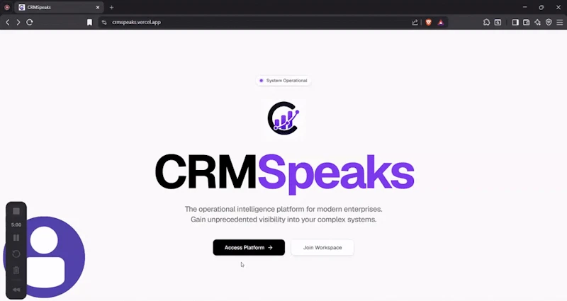 CRMSpeaks screenshot 1 (video preview)