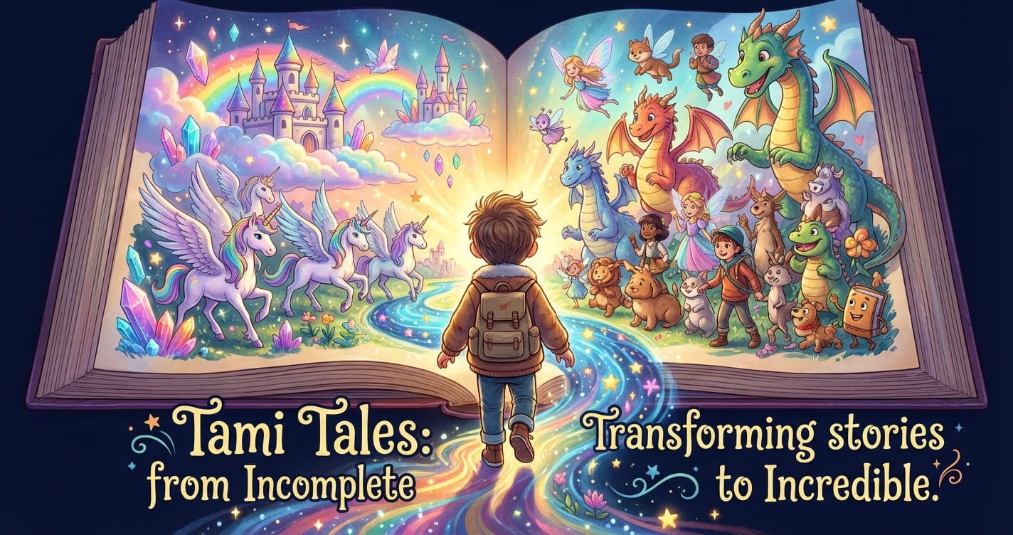 Tami Tales - Main product screenshot demonstrating key features and user interface