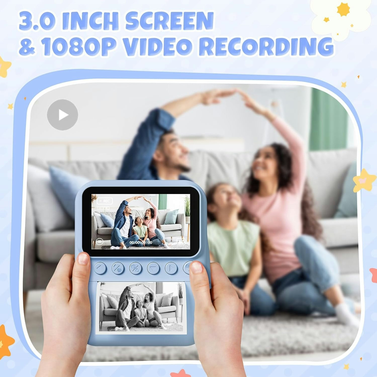 Kids Instant Print Camera –48MP, HD 32GB gallery image