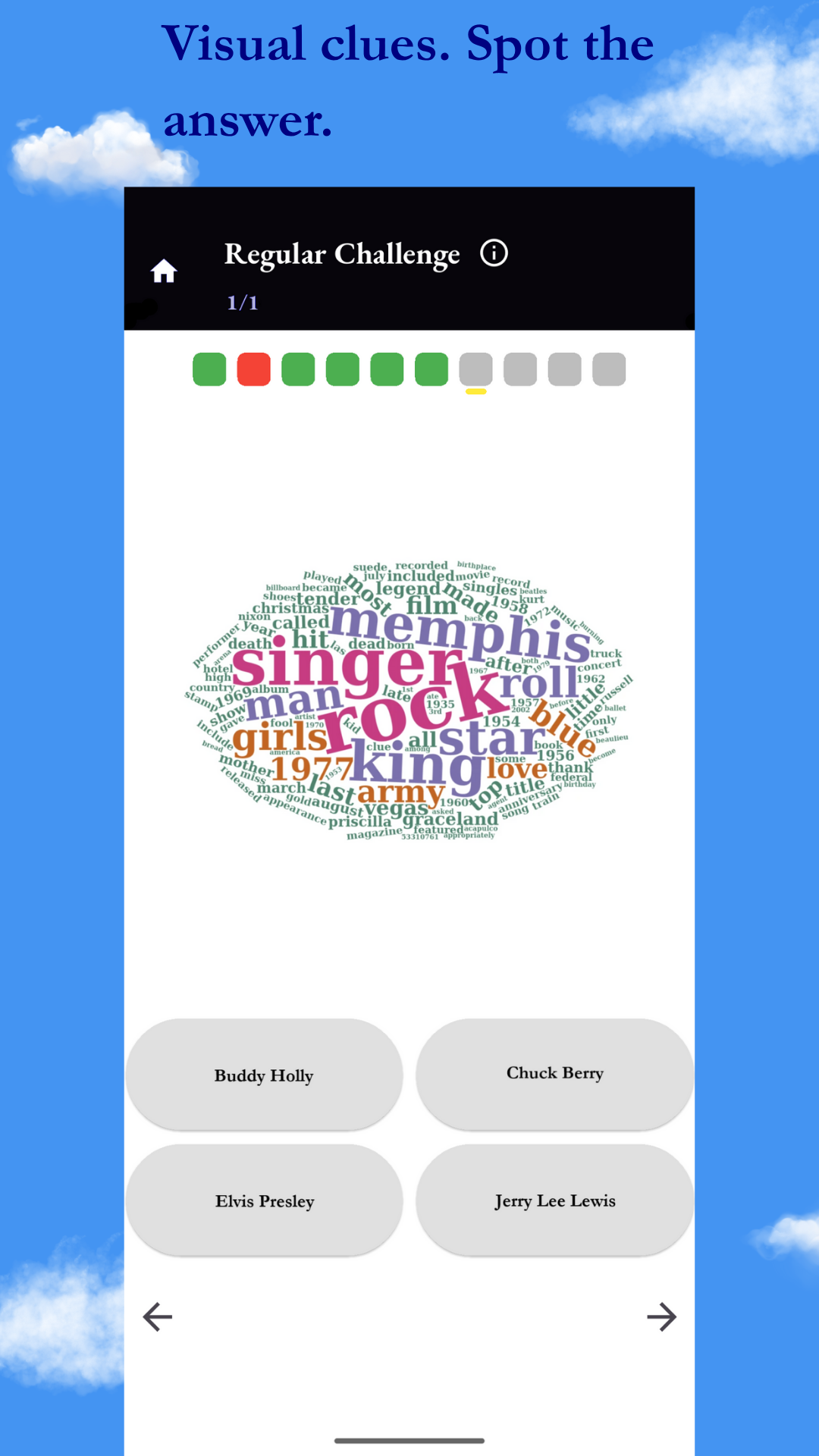 Word Cloud Trivia - Screenshot 3 showing product features and functionality