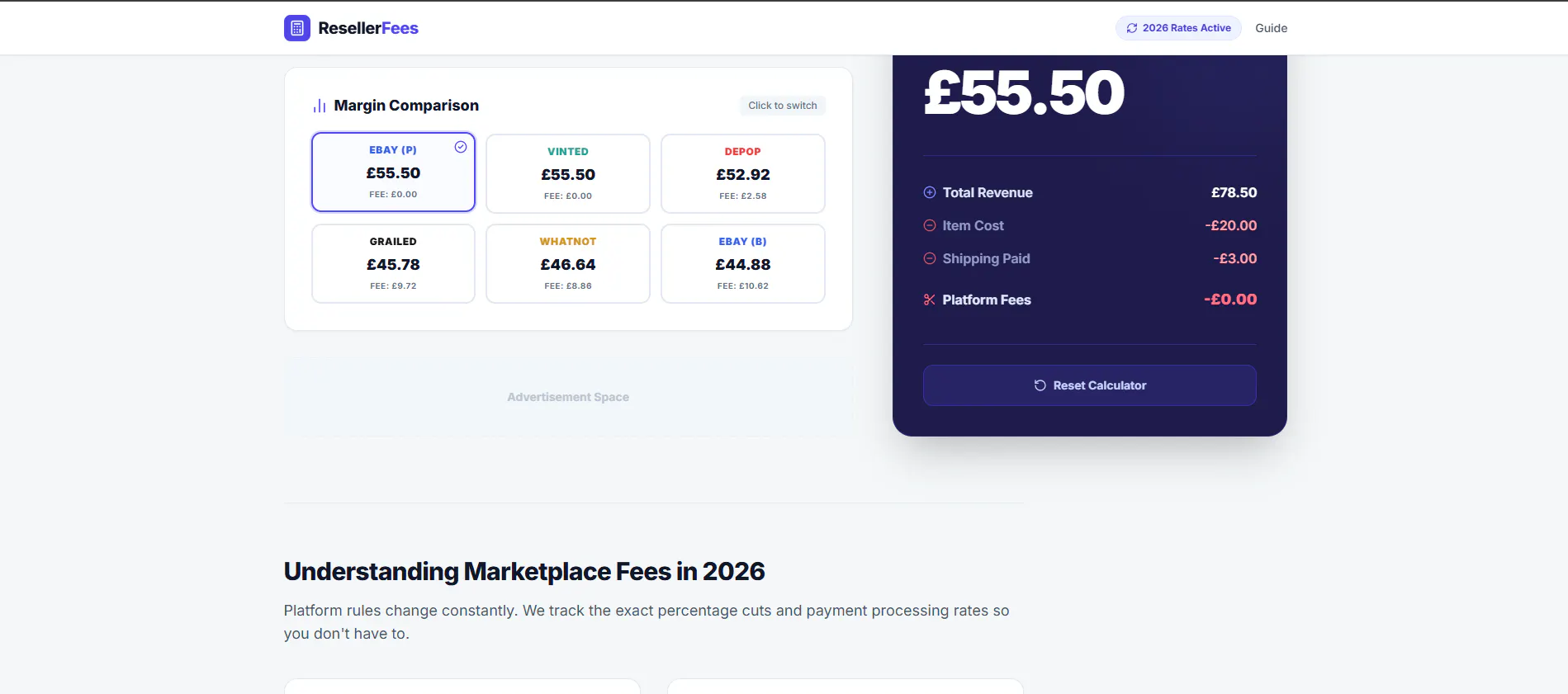 UK Reseller Profit Calculator 2026 gallery image