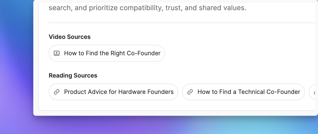 YC 멘토 - Ycombinator 지식을 가진 AI 멘토링 미디어 3