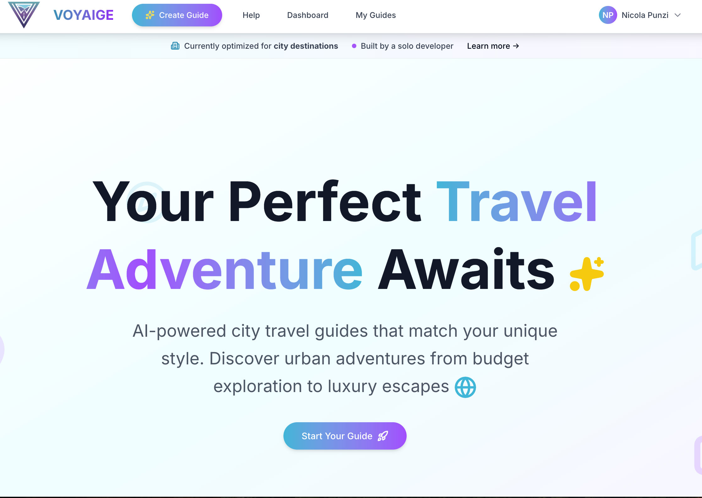 Voyaige - AI-powered city travel guides gallery image