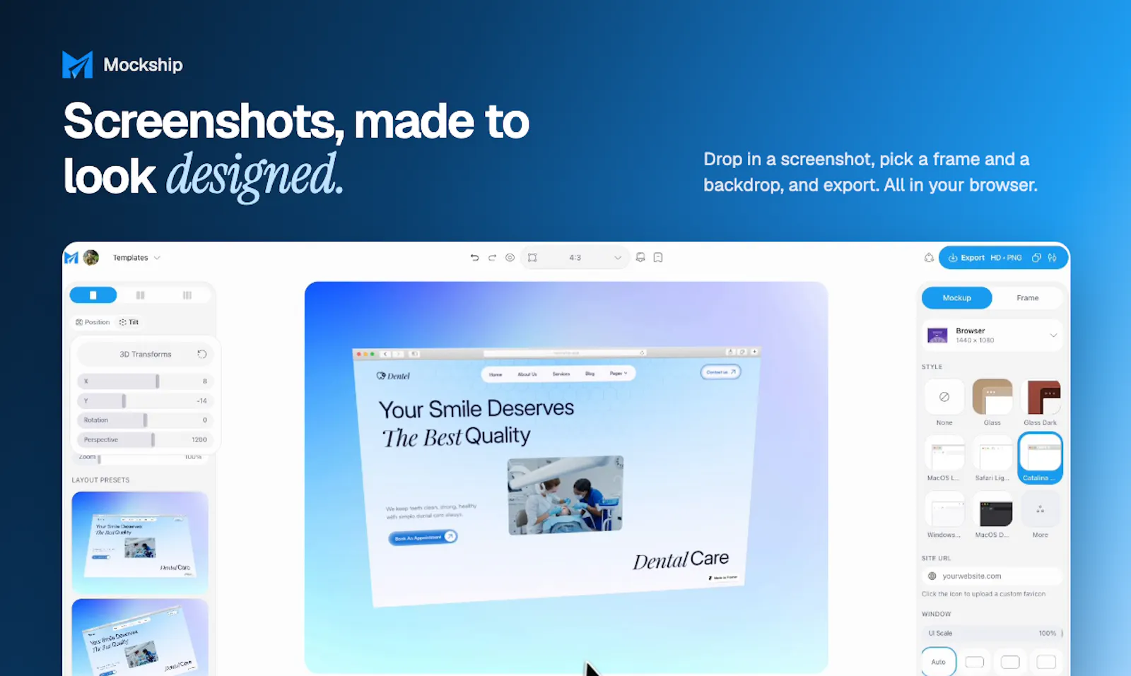 Mockship screenshot 2