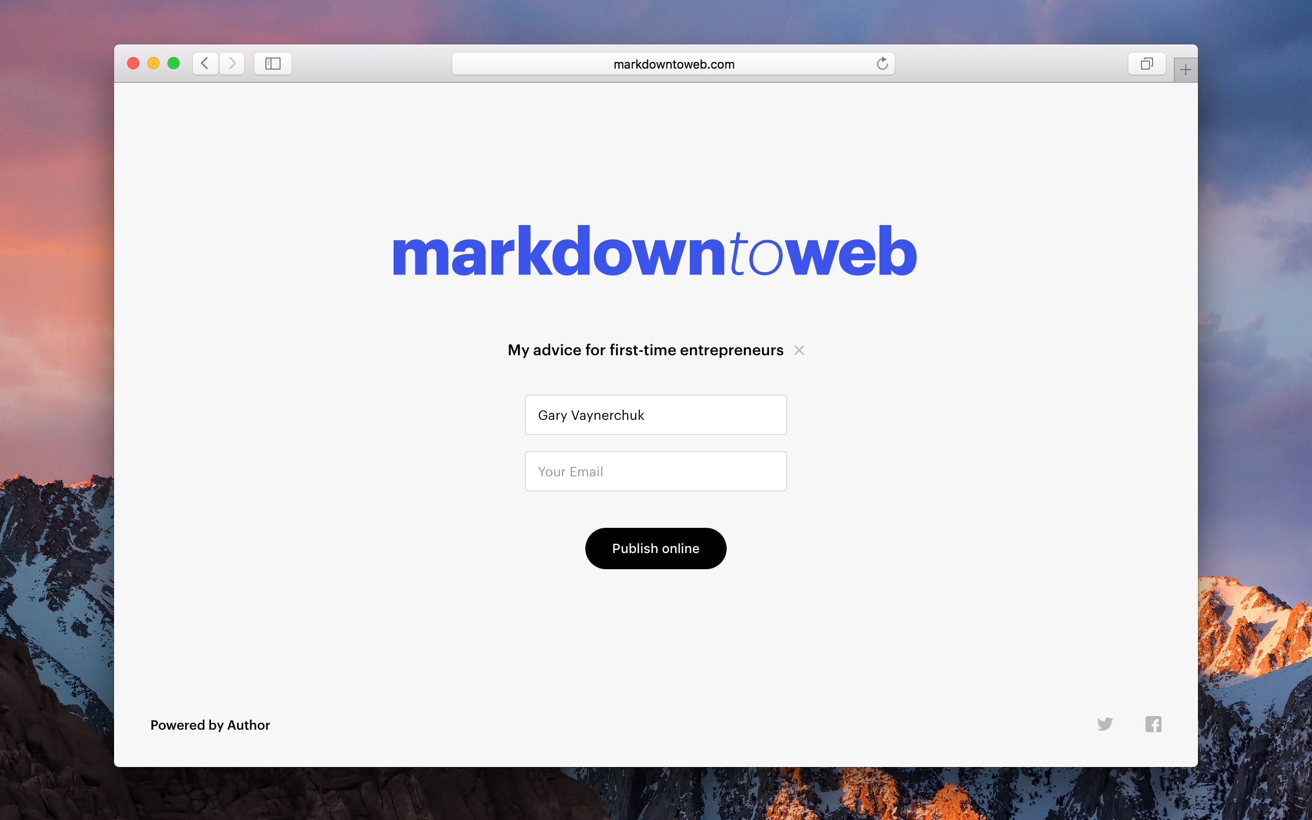 markdown to web media 3
