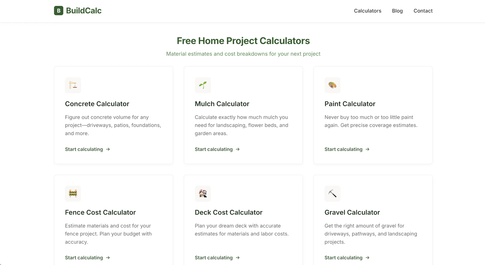 BuildCalc screenshot 1