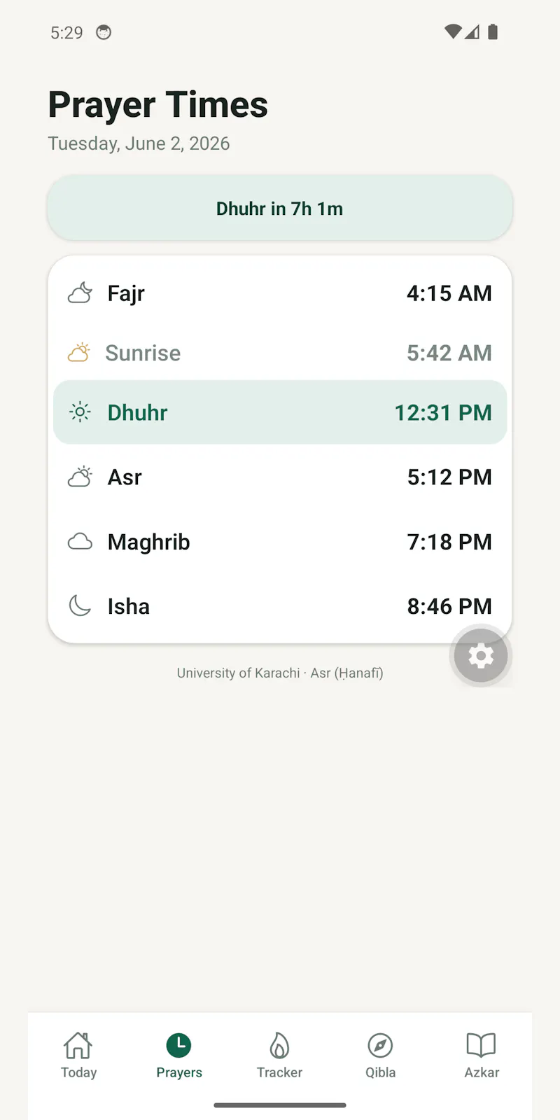 Salah Tracker: Namaz & Qibla screenshot 1