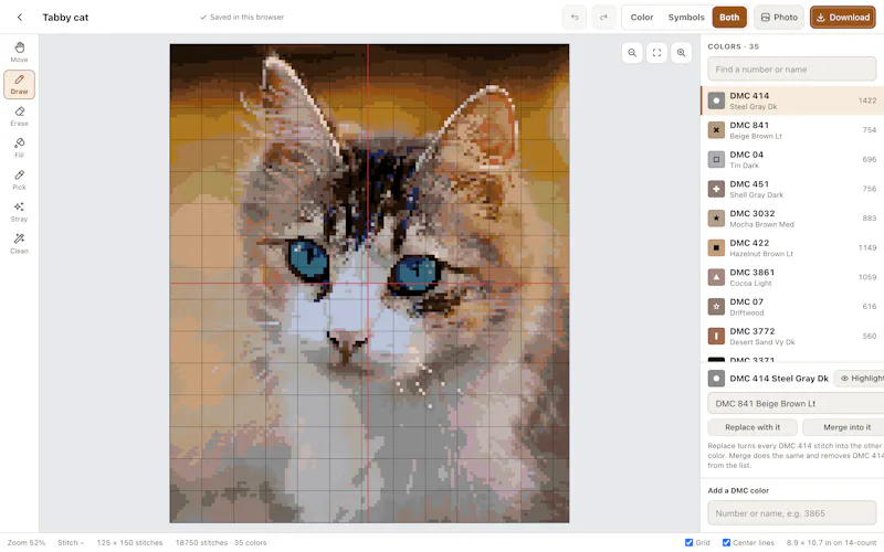 Cross Stitch Pattern Creator screenshot 6
