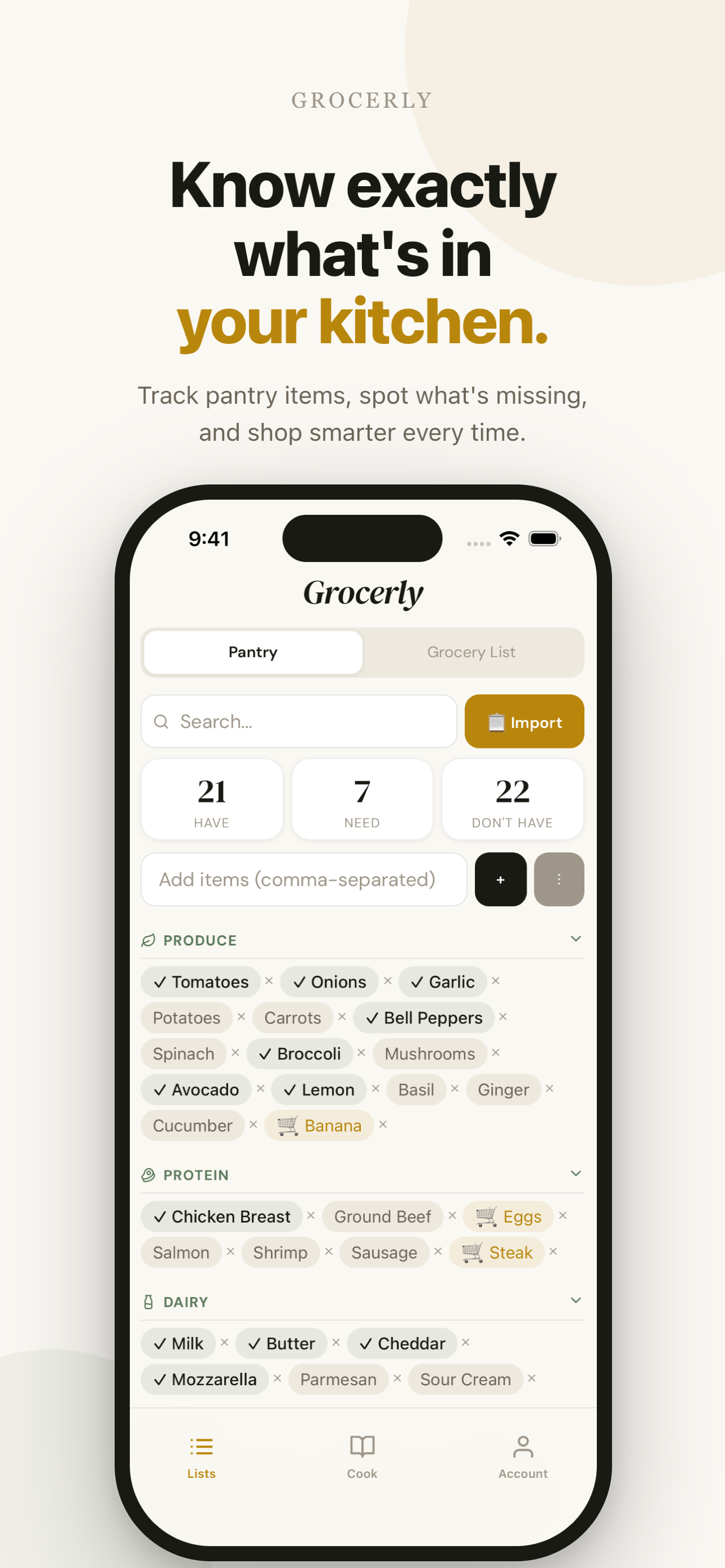 Grocerly: AI Recipe & Grocery gallery image