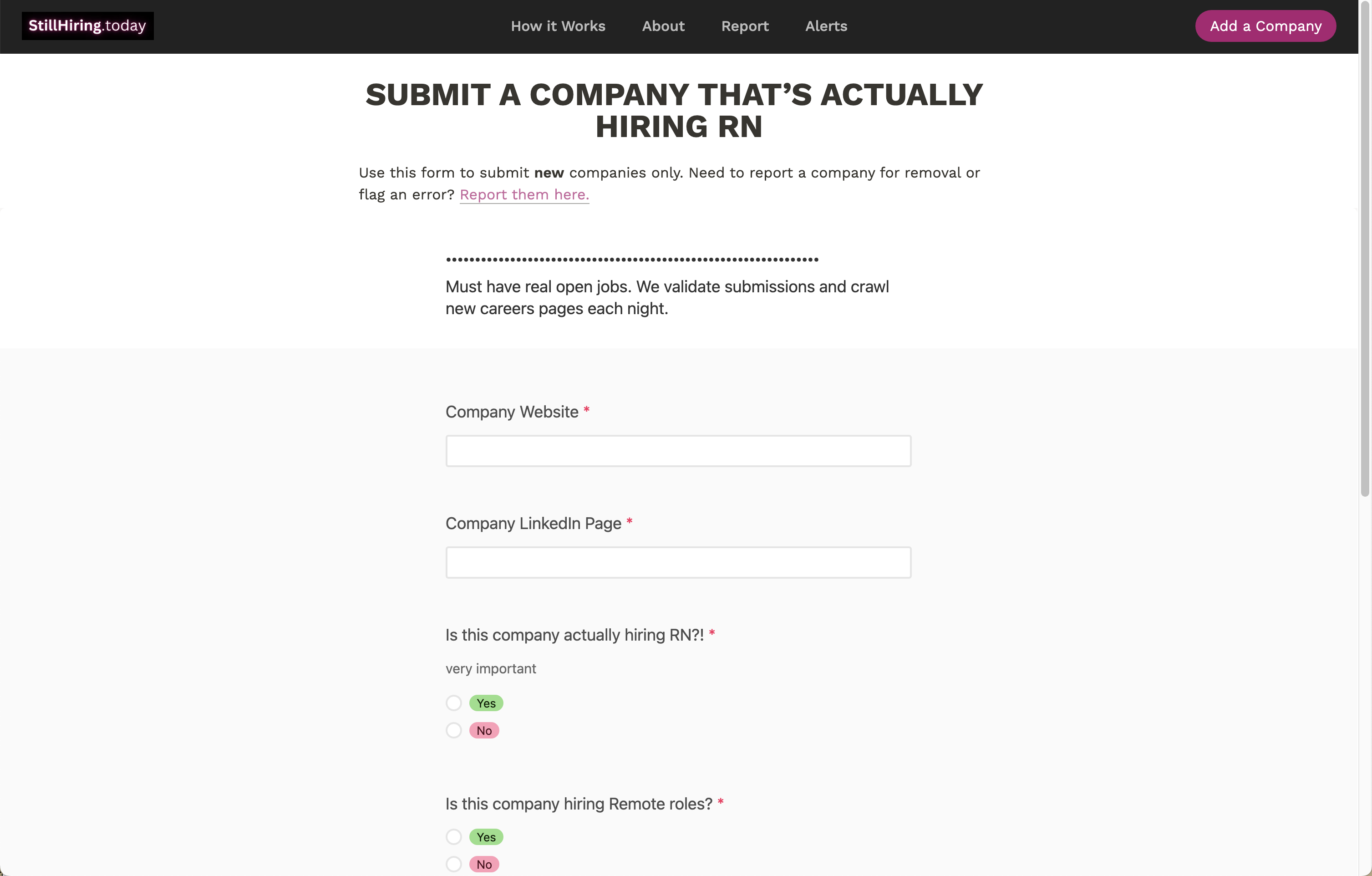 StillHiring.Today - ไม่ใช่ตัวติดตามการเลิกจ้างดูว่า Friggin 'Frig กำลังจ้าง RN ใคร media 4