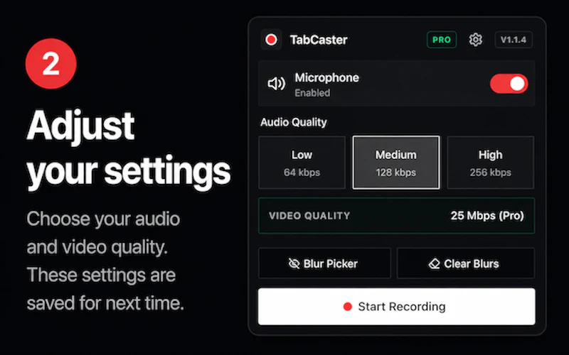 TabCaster Screen Recorder screenshot 3