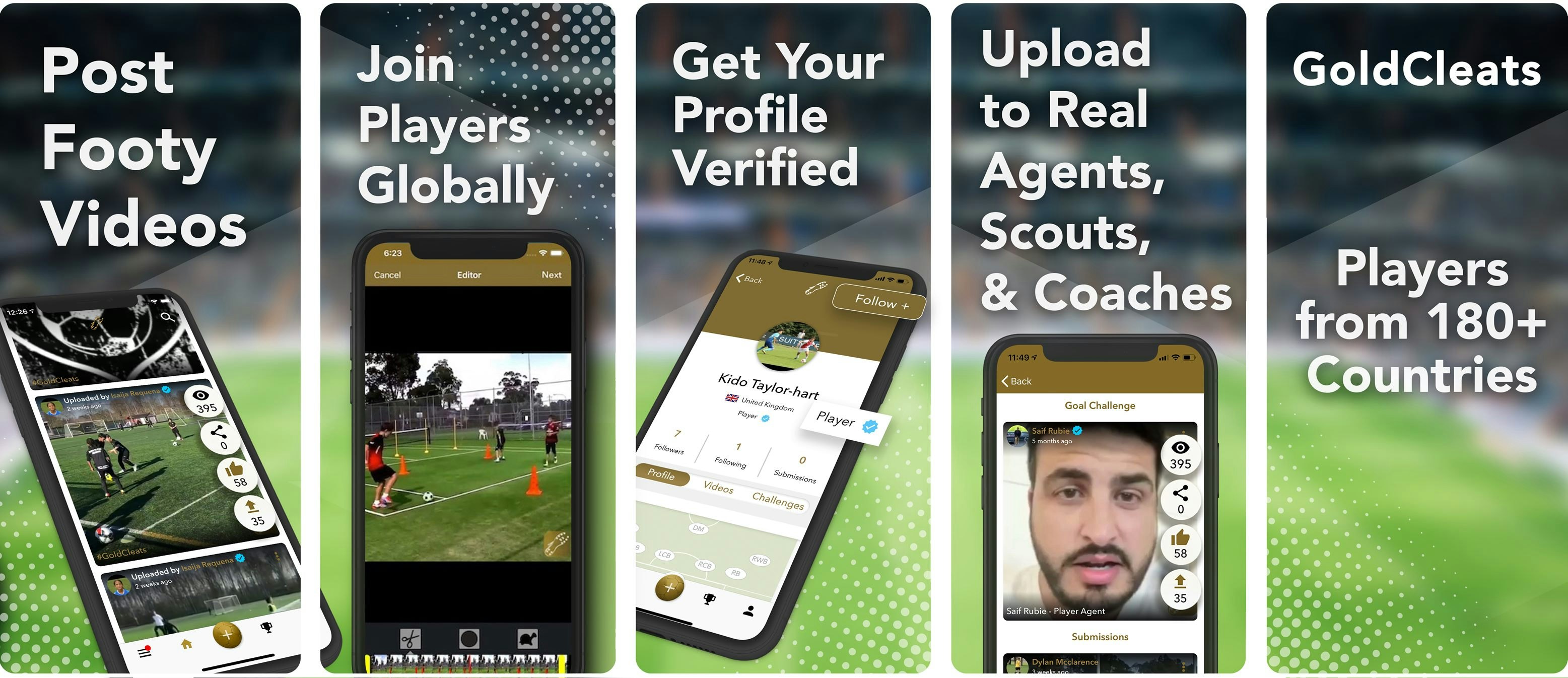 GoldCleats Player App gallery image