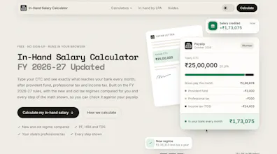 In-Hand Salary Calculator gallery image