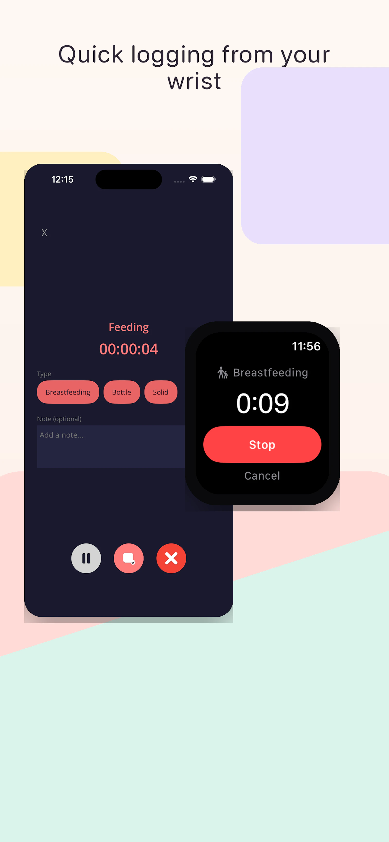 Quicklog Baby screenshot 3