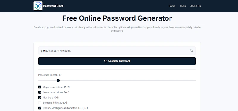 Password Giant: Pro Security Tool Suite screenshot 3