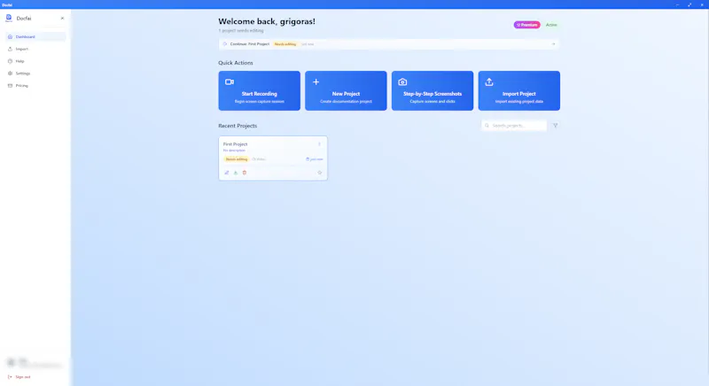 Docfai screenshot 2