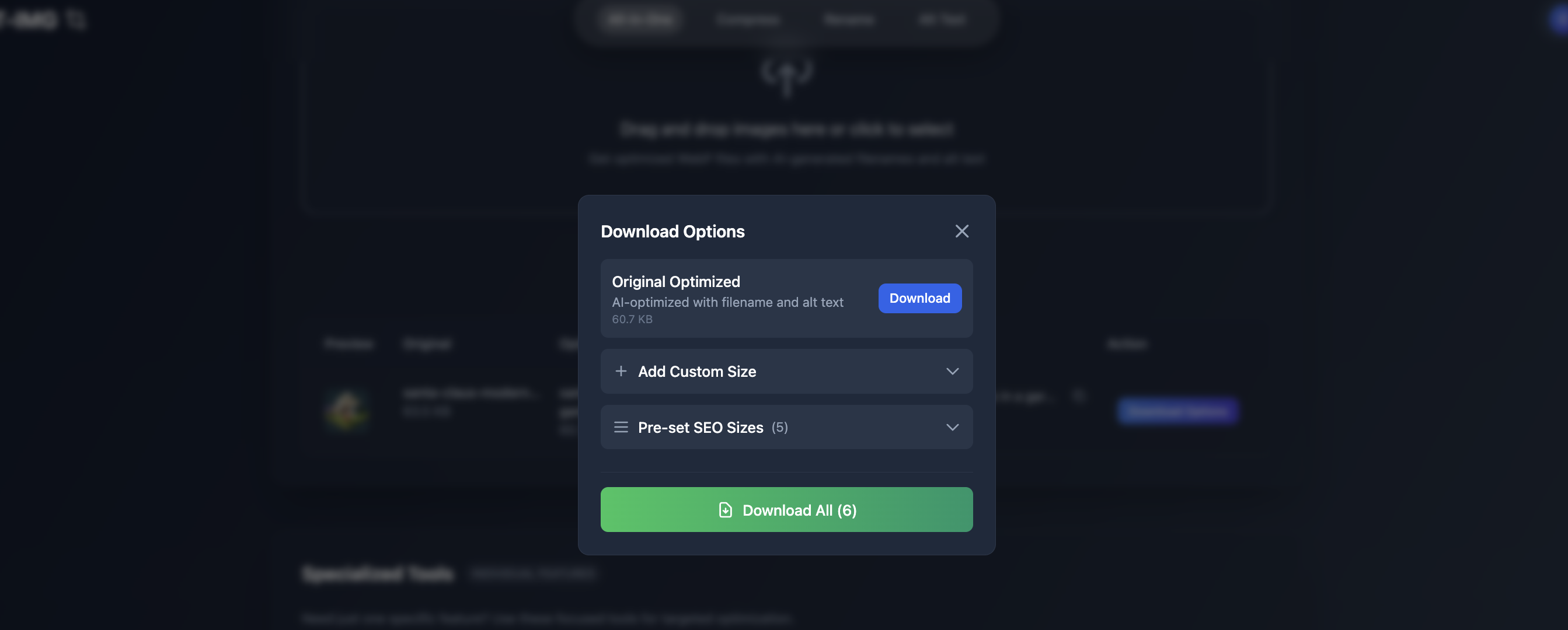 OPT-IMG - Screenshot 3 showing product features and functionality