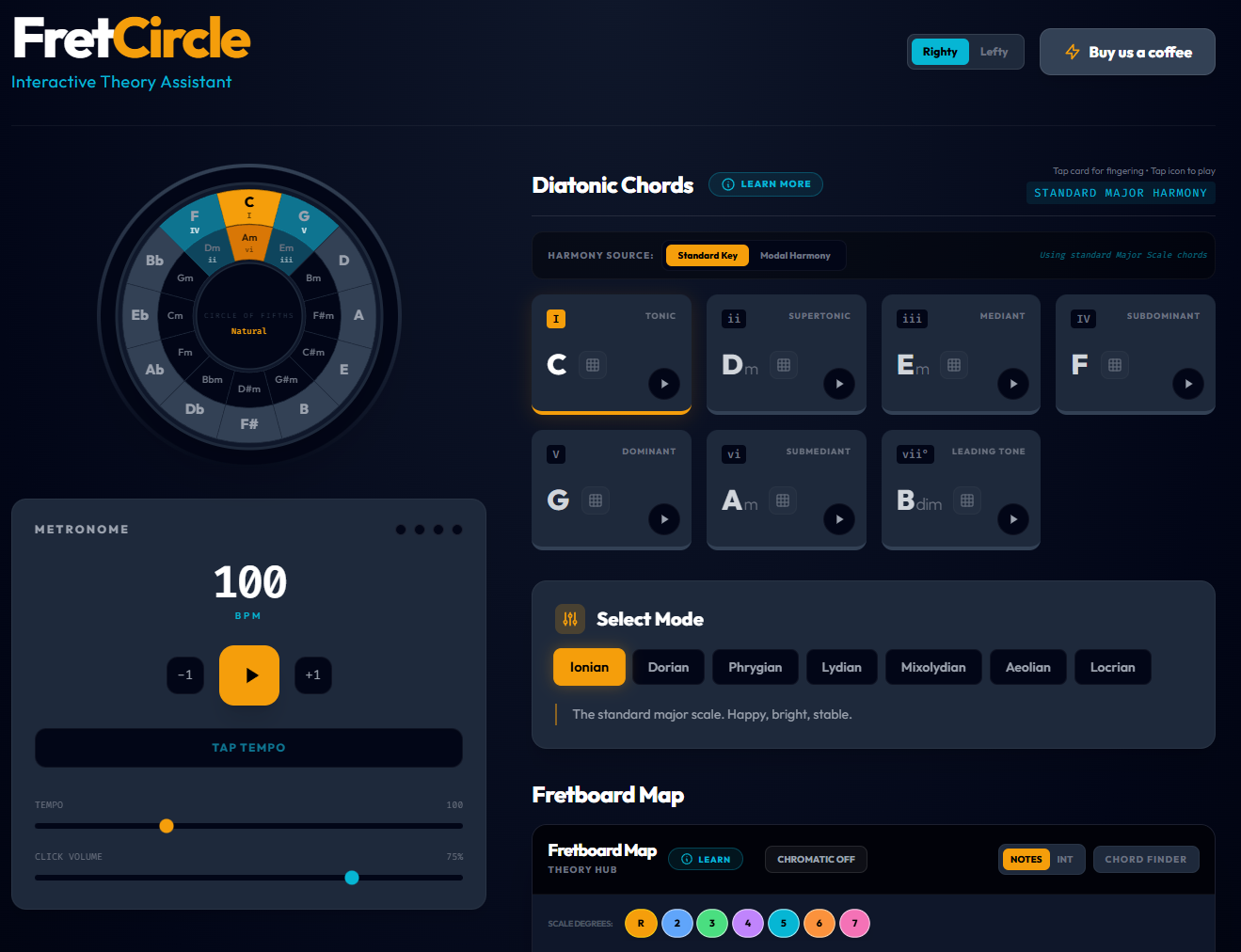 FretCircle - Screenshot 3 showing product features and functionality