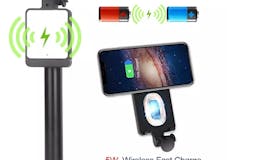 Selfie Stick With Wireless Fast Charger media 2