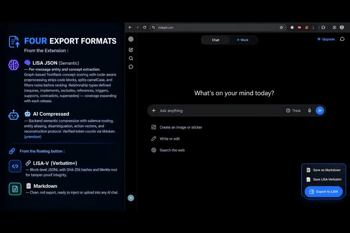 LISA AI Chat Exporter/Library gallery image
