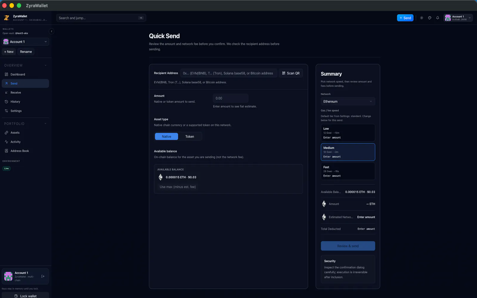 ZyraWallet screenshot 5