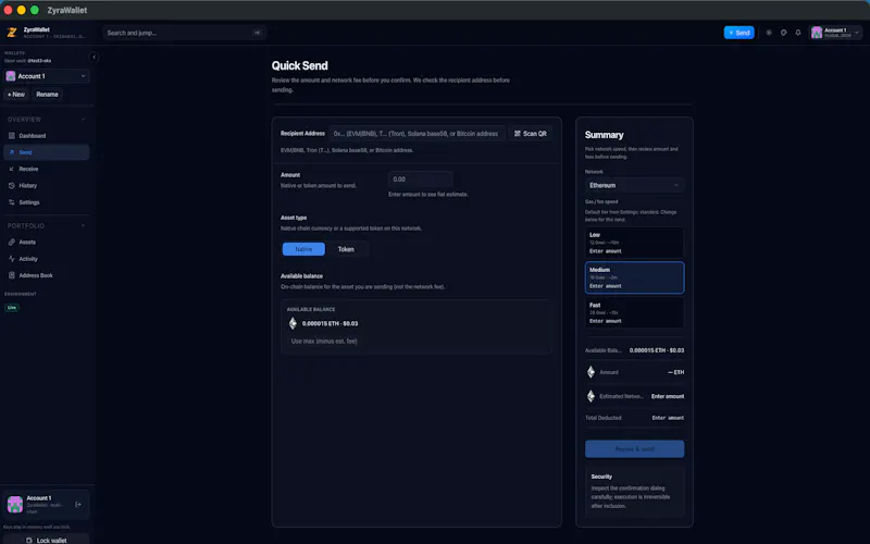 ZyraWallet screenshot 5