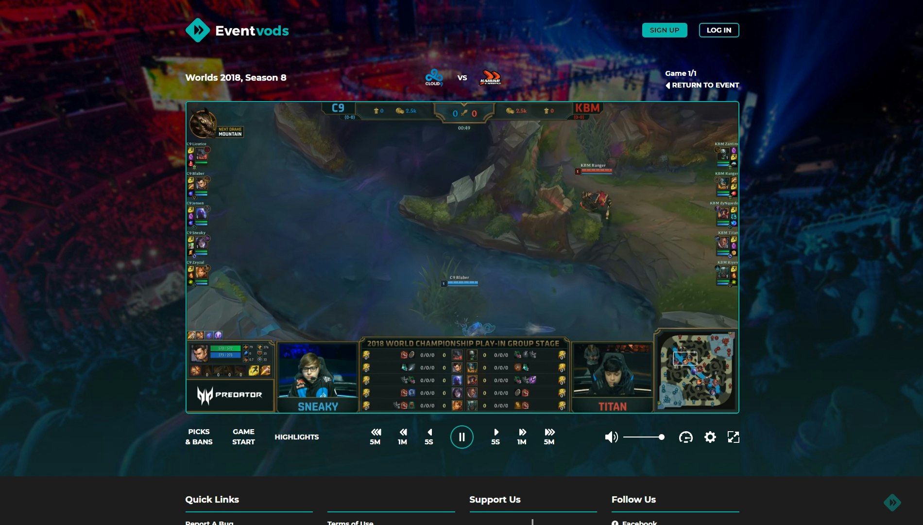 Eventvods - esports on demand gallery image