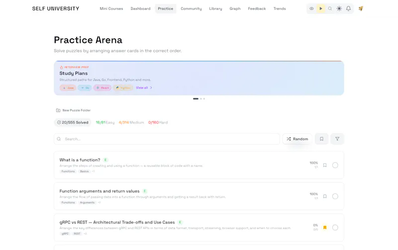 SelfUniversity screenshot 3