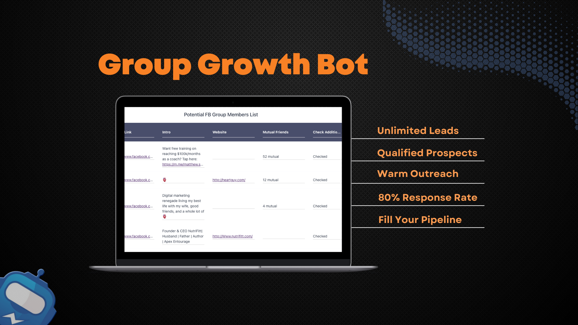 Mídia 3 de Bot de crescimento em grupo - Crescimento automatizado do grupo orgânico no Facebook