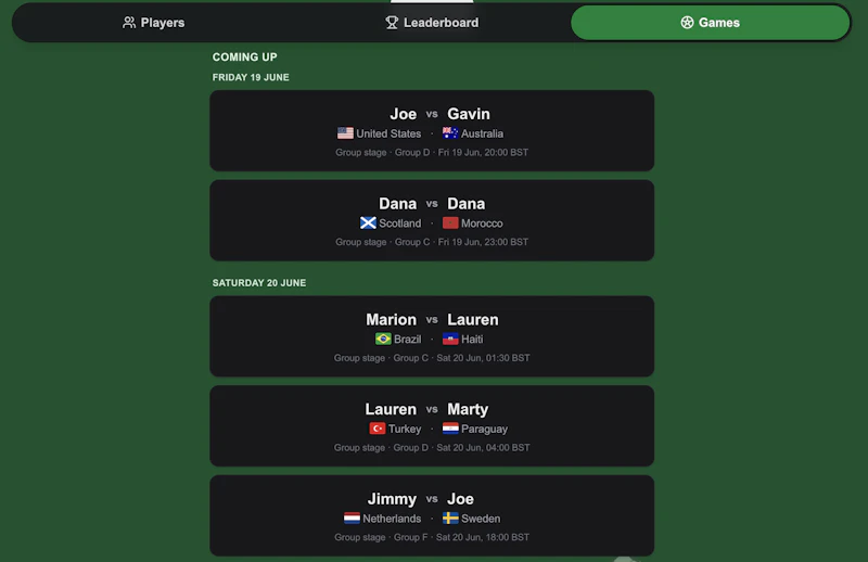 World Sweepstake screenshot 4